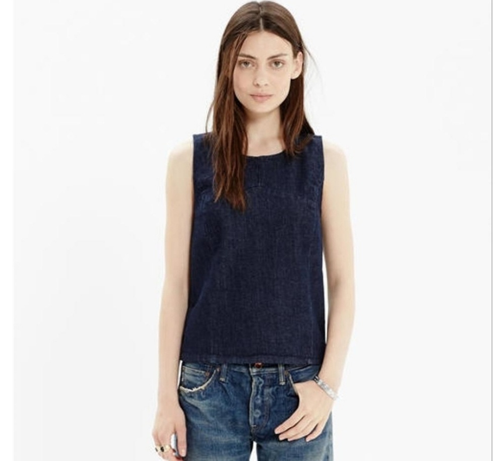 Madewell Dark Denim Wash Top